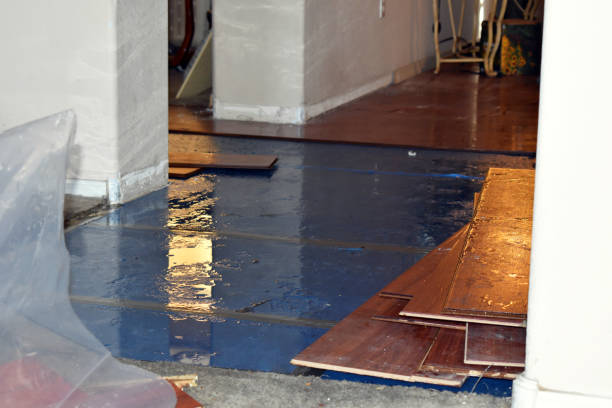 Professional Sewage Cleanup technician working in Oswego, KS
